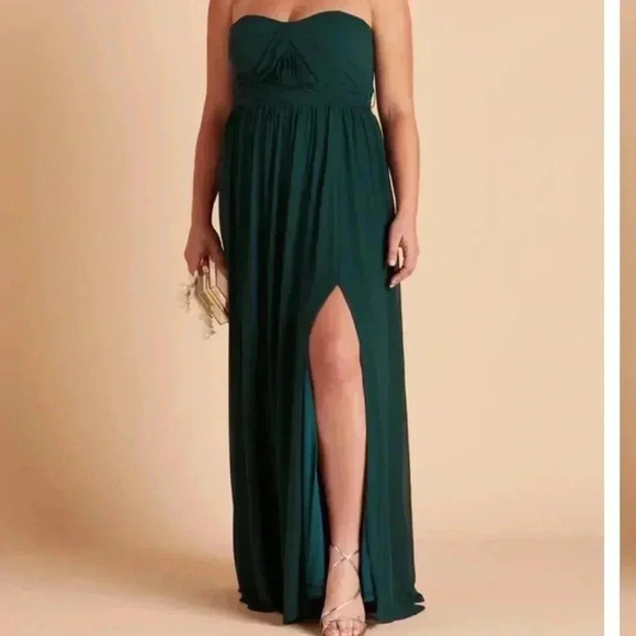 New Birdy Grey Grace Emerald Green Gown Size Large - Picture 1 of 8